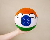 Indiaball, Hand Made, Countryball, Polandball, Meme Ball, Plush Ball