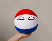 Netherlandsball, Dutchball, Hand Made, Countryball, Polandball, Meme Ball, Plush Ball