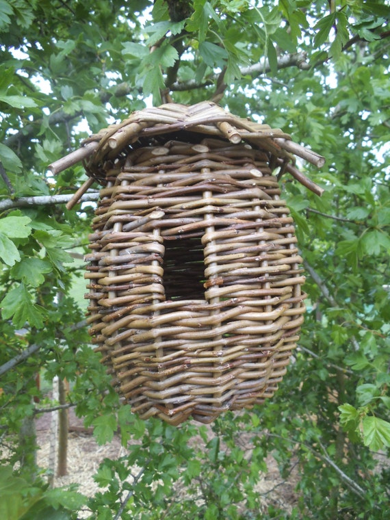 Willow Bird House Nest box Bird nest. by WondersofWillow on Etsy