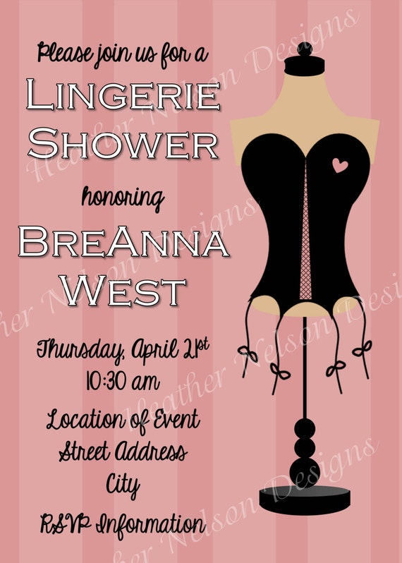 Lingerie Shower Invite 85