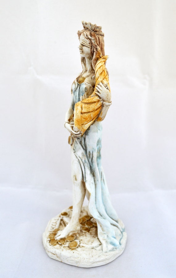 Déesse de la chance et la déesse grecque antique de Fortune