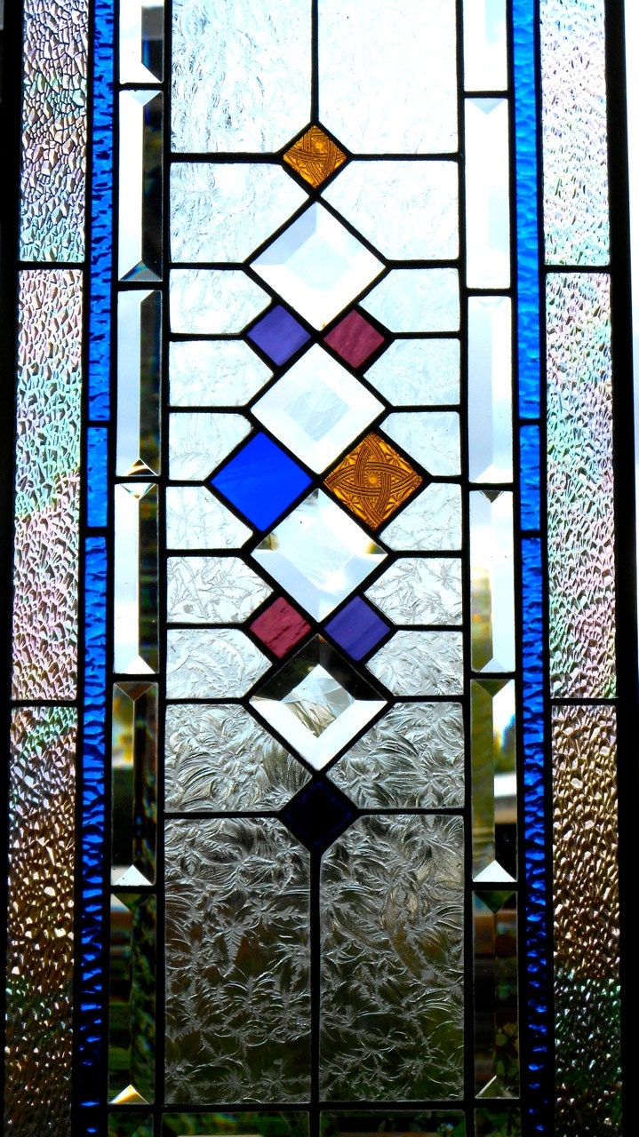 Stained Glass Window Panel Retro II Custom-made-to-Order