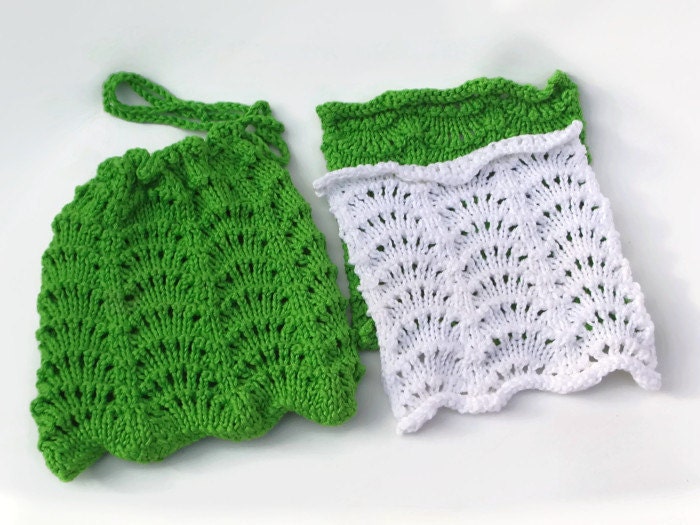 wash bag wash cloth knitting pattern
