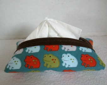 Tissue Holder Frogs Pocket Tissue Case Frog Fabric Tissue Cozy