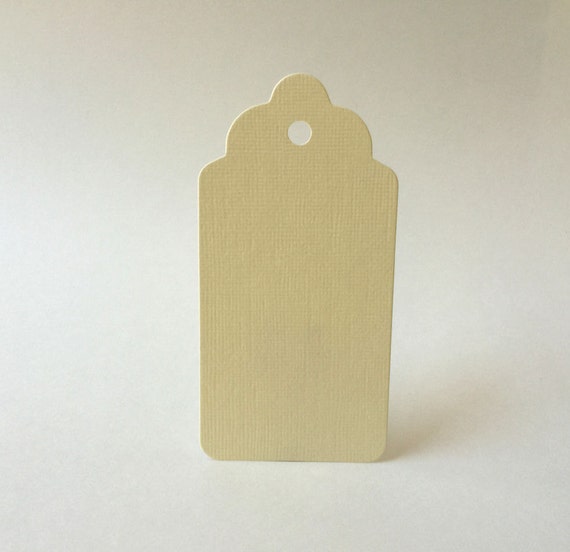 50 Textured Ivory Tags Luggage Tags Ivory by GreenRidgeDesigns