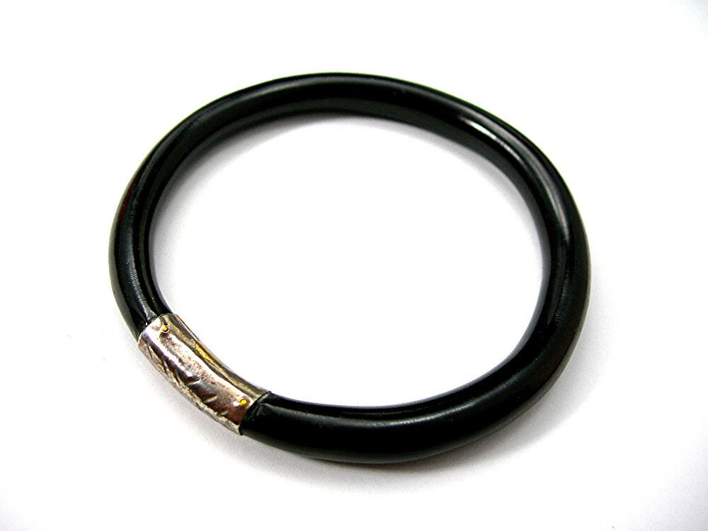 Black Coral Bangle Bracelet Mother's Day by AtticDustAntiques