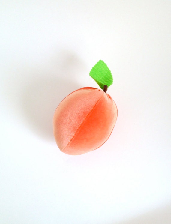 peach fruit plush