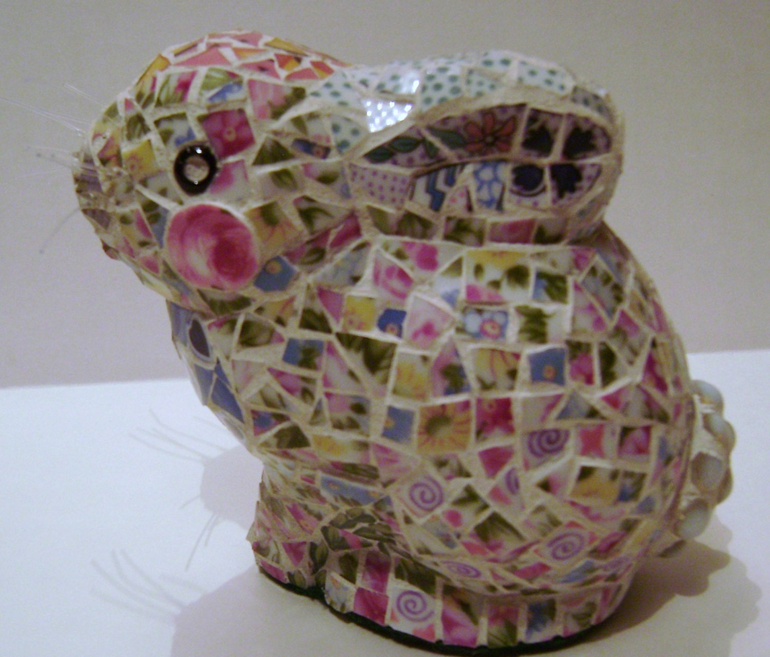 Mosaic Broken China Mosaic Art 3D Rabbit