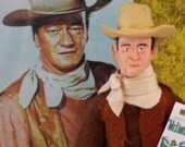 John Wayne Doll Miniature Western Art Hollywood Film Star John Wayne Doll Miniature Western Art Hollywood Film Star