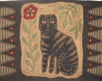 Linen Rug Hooking Pattern "Adelia's Garden"