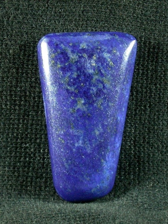 Lapis Lazuli freeform cabochon from Afghanistan 19x33x6mm