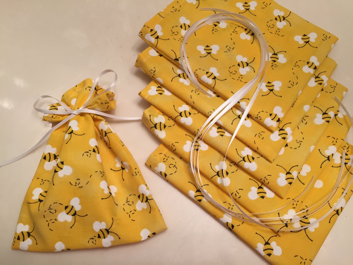 RESERVED for LINDA Honey Bees Mini Gift Bags Favor Bags