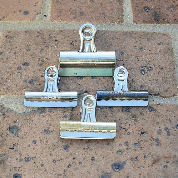 Items similar to Vintage Metal Paper Clip Clips Vintage Industrial