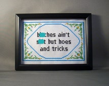 Popular items for rap cross stitch on Etsy