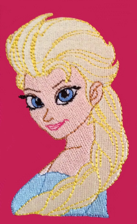 Frozen Machine Embroidery Designs Elsa & Anna by cjcreativedesigns