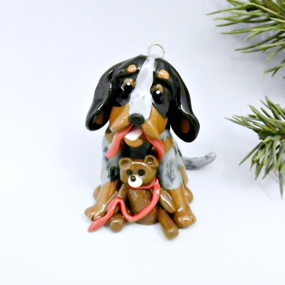 bluetick coonhound figurine