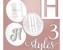 Popular items for monogram letter h on etsy Popular items for monogram letter h on etsy