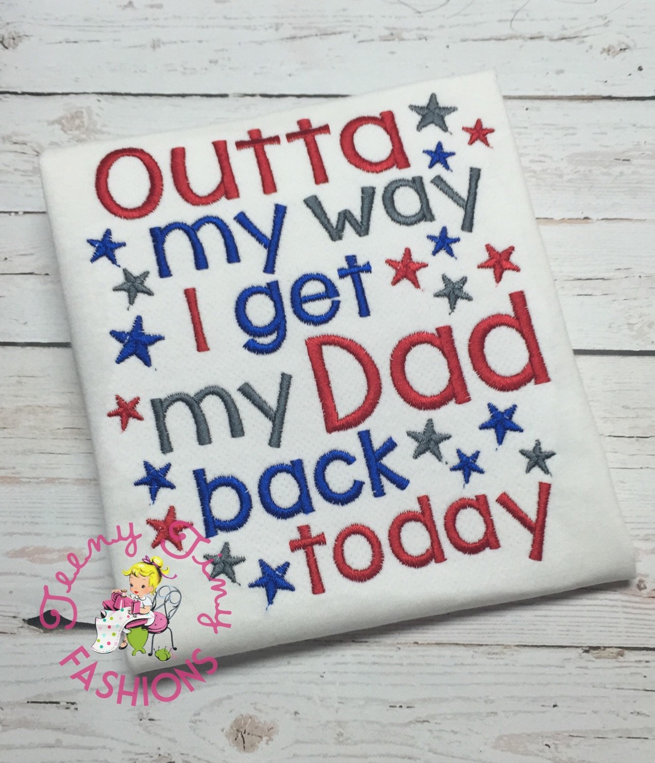 Military Welcome Home Daddy Your Little Marine Missed You Boys or Girls Embroidered Shirt or Bodysuit-Update as Needed Military Homecoming