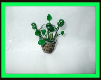 dollhouse Gothic Witch Wizard Halloween Maneating plant miniture ooak
