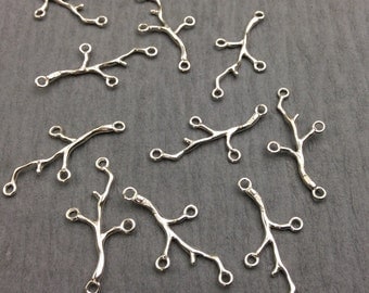 Sterling Silver Twig Charm/Link, BAG 119