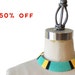 Green. Yellow. Black. African Inspired Thread Wrapped Bib Necklace - no. 701C