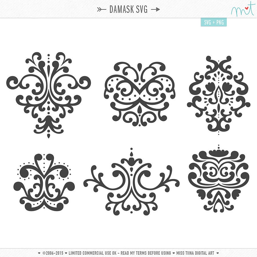 Download Damask SVG Digital Die Cut Files for cutting machines by ...