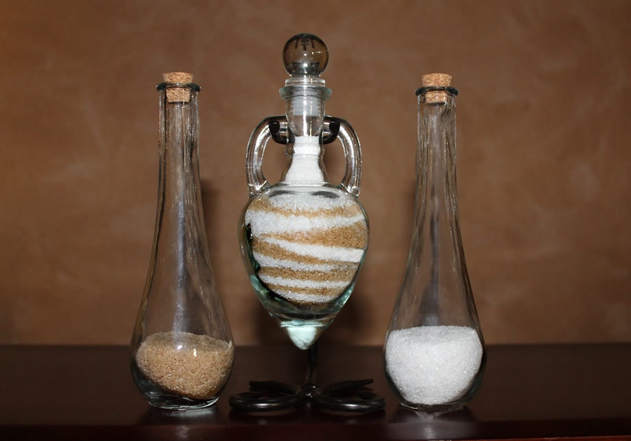 Sand Ceremony Vase Set Heart Shaped by SayAnythingDesign on Etsy