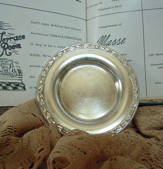 WM. A. Rogers Meadowbrook Silver Plate Dish With Leaf by MDHcrafts