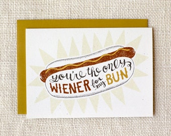 Funny Anniversary Card, Love Card - Wiener