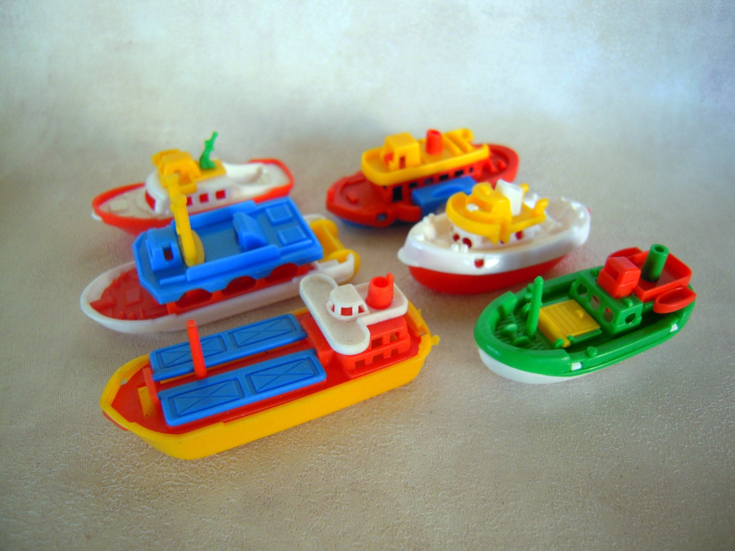 Vintage Plastic Toy Boat Set Made in W. Germany by 2bcre8iv