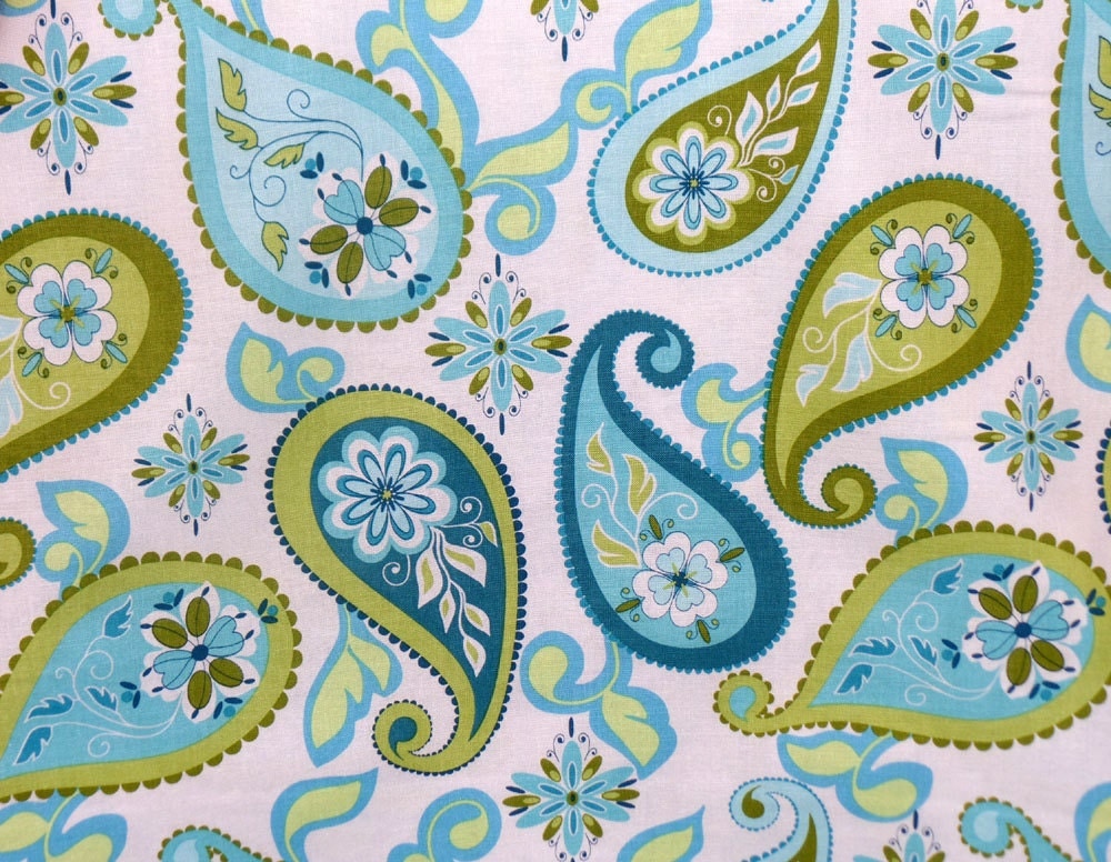 Paisley Cotton Fabric Riley Blake Splendor by Lila Tueller