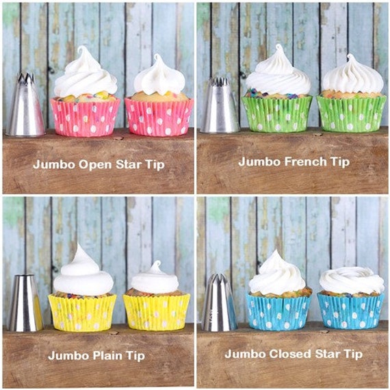 Jumbo Frosting Tip Set Jumbo Icing Nozzle by thebakersconfections