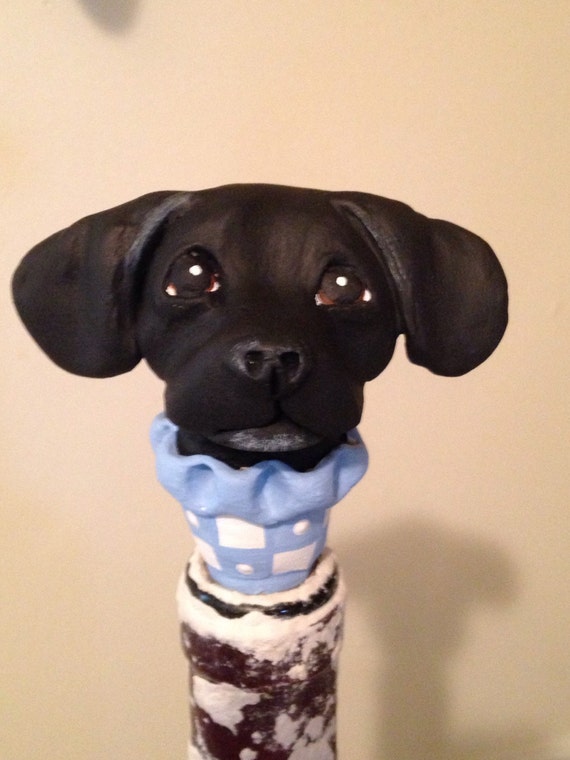 Customize Your Dog Wine Stopper III by WolfsFolkArt on Etsy
