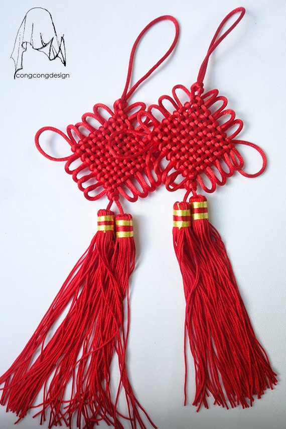 Chinese Knot Tassels Red Color