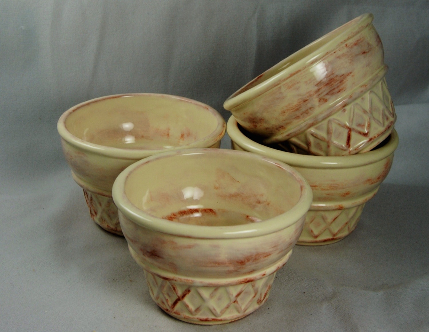 Ceramic Ice Cream Cone Bowls
