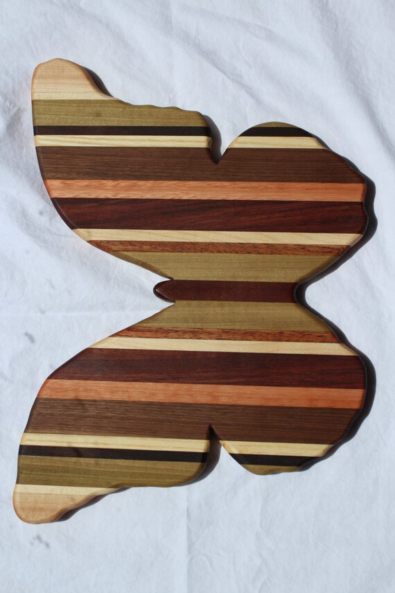 Butterfly Cutting Board by WoodriverWoodcrafts on Etsy