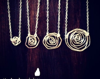 Items similar to Rose Necklace on Etsy