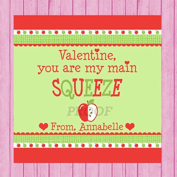 Valentine you're my main squeeze printable by