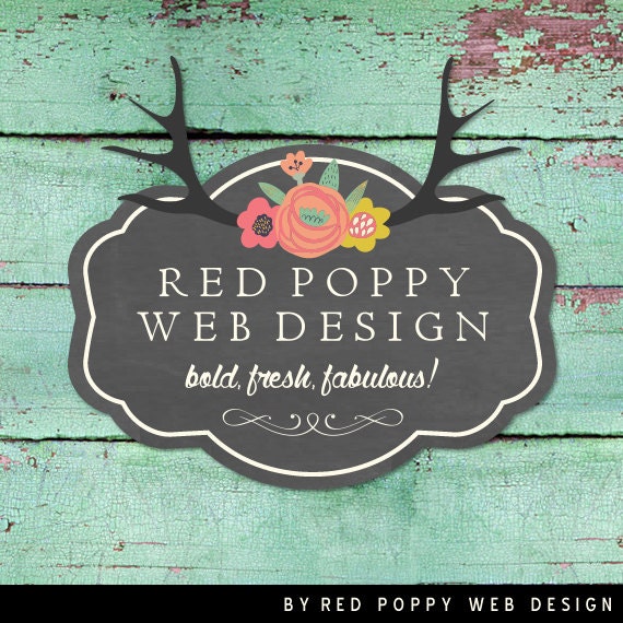 Facebook Cover Profile Set Aqua Green Rustic by redpoppywebdesign