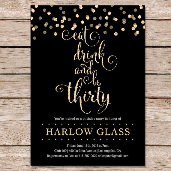 30Th Birthday Invitation Ideas 8