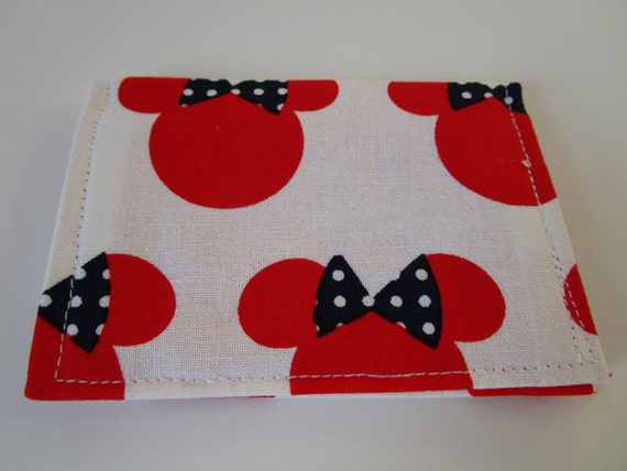 Minnie Mouse Wallet Credit Card Wallet Walt by KathieSewHappy