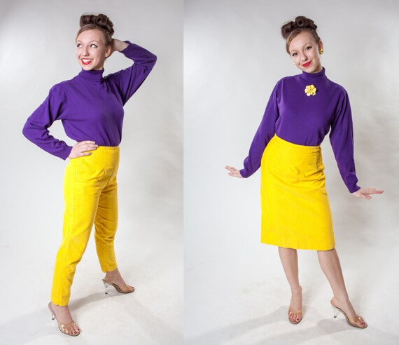 womens yellow corduroy pants