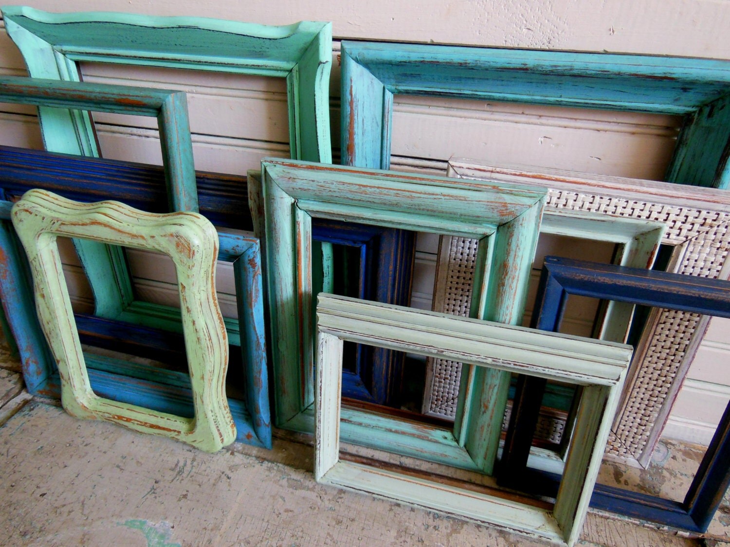 Picture Frame Gallery Seaside Shore by turquoiserollerset on Etsy