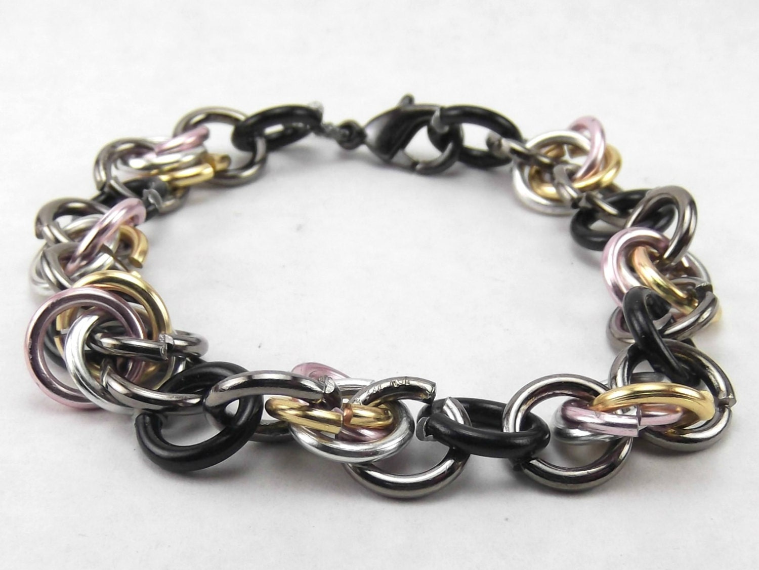 Jump Ring Bracelet Multi Metal