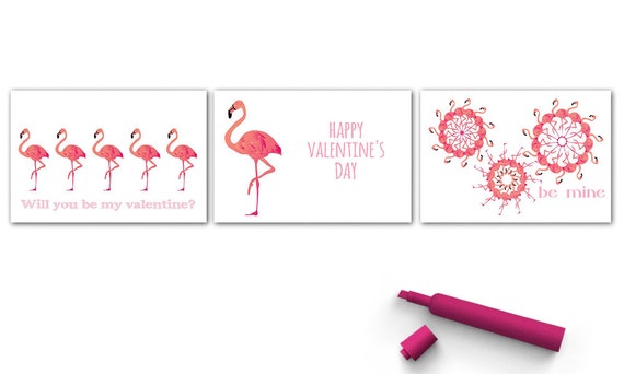 valentine flamingo clipart