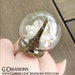 Eiffel Tower Globe Ring Christmas gift - Paris Snow Globe Glass Jewelry - Bronze Crown Ring - Glass Dome Romantic Ring - Terrarium