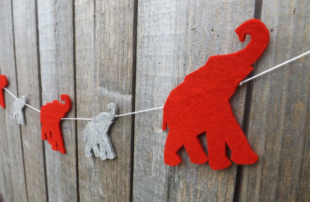 Elephant Garland Elephant Bunting Elephant Nursery Elephant
