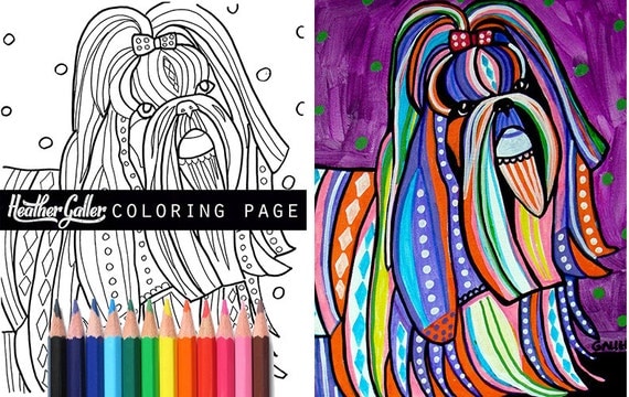huge sale shih tzu coloring book pages dog adult coloring book coloring pages adult coloring pages coloring book for adults printable - Shih Tzu Coloring Pages huge sale shih tzu coloring book pages dog adult coloring book coloring pages adult coloring pages coloring book for adults printable - Shih Tzu Coloring Pages
