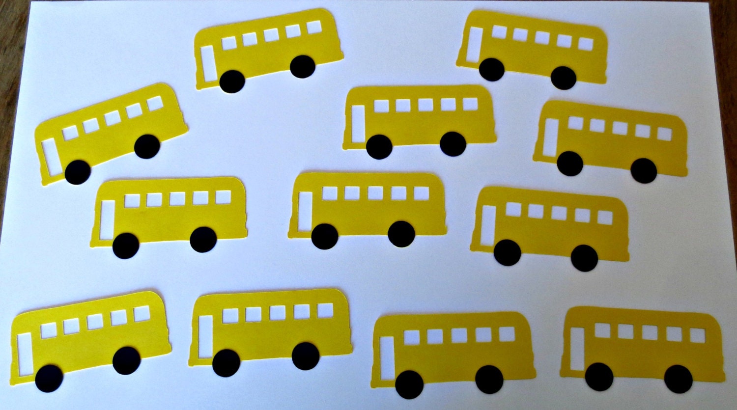 Wheels on the Bus Cutouts Set of 12