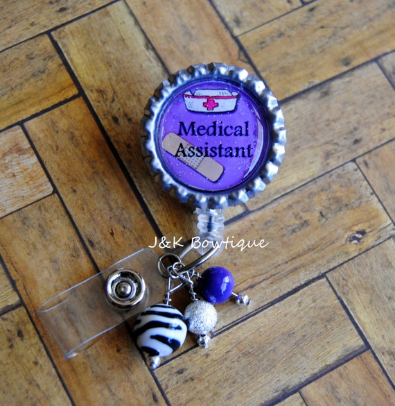 Items similar to Medical Assistant badge reel, retractable